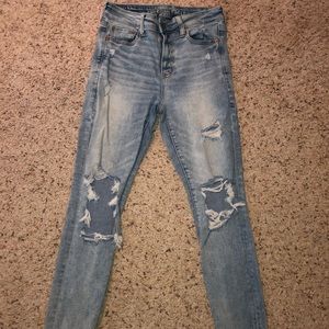 american eagle hi-rise jegging